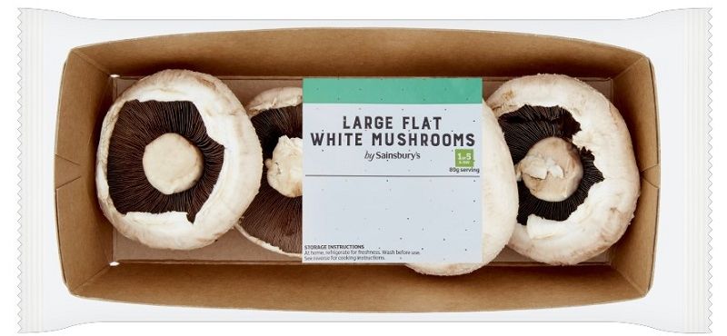 sainsburys cardboard flat mushroom tray change gomba tálca papír carton